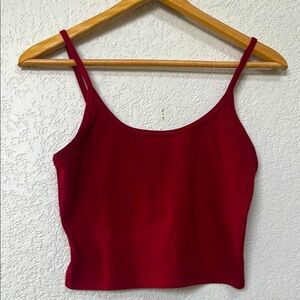 Lorna Jane Crop Top Camisole Red size Small/Medium
